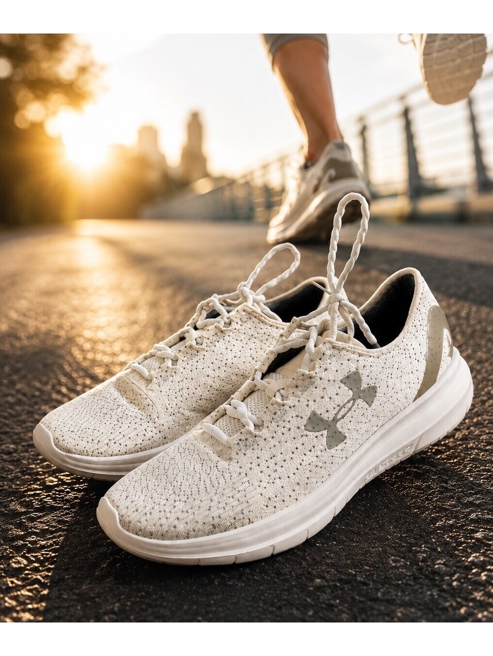 Under Armour Speedform Slingride Women's 11 Running Shoes White 3000397-100 NWOB